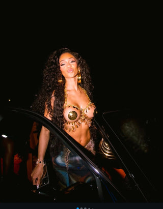Saweetie Shines in Lagos: Healing Power of Crystal Medicine Bras