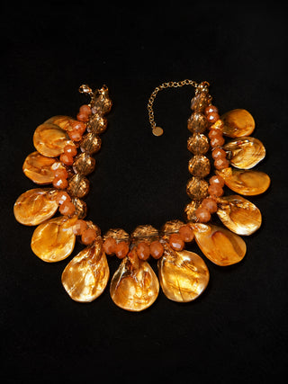 Amber Shell Necklace