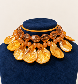 Amber Shell Necklace