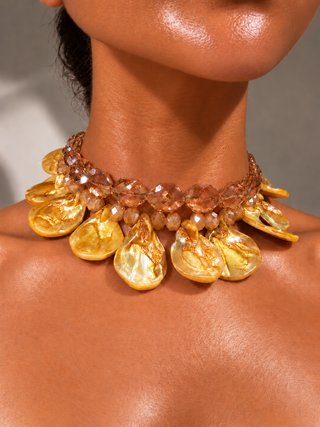 Amber Shell Necklace