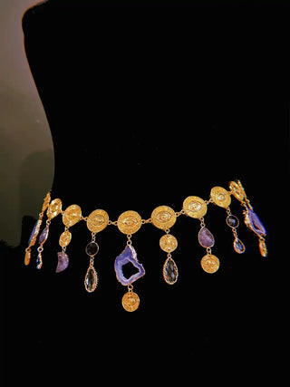 Amethyst Charm Belt