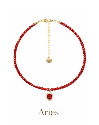 Zodiac Star Sign Crystal Necklace