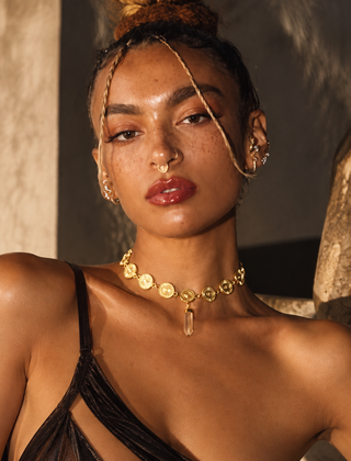 Quartz Pendant Choker