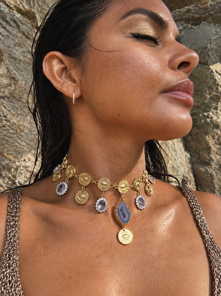 Green Agate Jewel Necklace