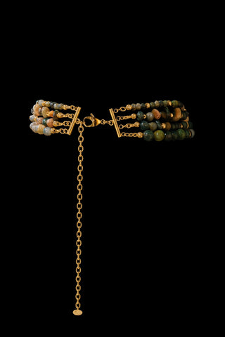 India Agate Crystal Choker