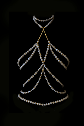 Labradorite Crystal Body Chain