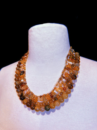 Amber Agate Necklace