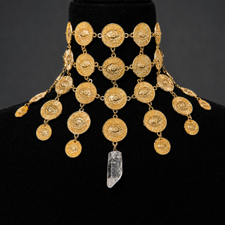 Quartz Coin Necklet