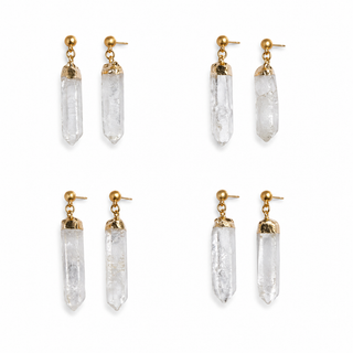 Quartz Drop Earrings