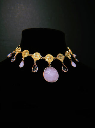 Rose Quartz Aura Necklace