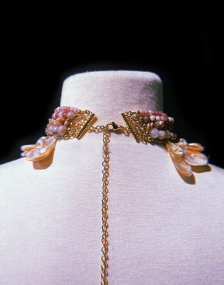 Sunstone Crystal Shell Choker