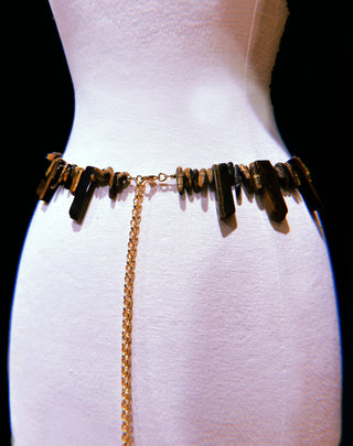Tiger's Eye Crystal Healing Belt