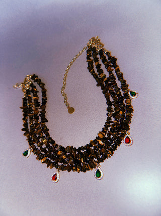 Tiger's Eye Tear Choker