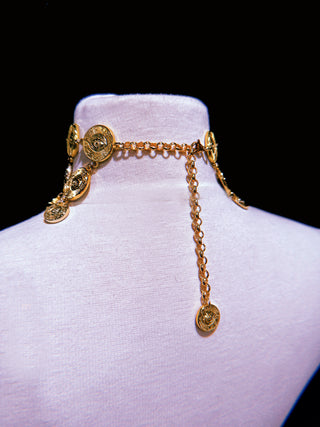 Black Agate Moon Necklet