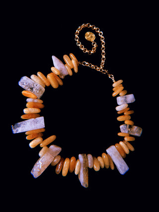 Citrine Crystal Flame Necklace