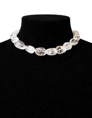 Clarity Quartz Choker – handmade necklace crystal jewelry by Laurel Street Shop