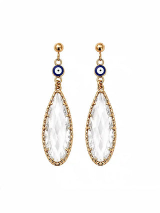 Evil Eye Crystal Earrings