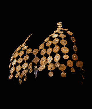 Falling Coin Quartz Bra
