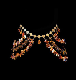 Mookaite Tiger's Eye Fusion Belt – handmade belt crystal jewelry by Laurel Street Shop