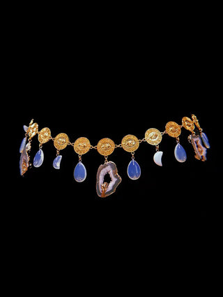 Opal Charm Belt – handmade belt crystal jewelry by Laurel Street Shop