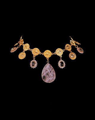 Quartz Jewel Necklace – handmade necklace crystal jewelry by Laurel Street Shop