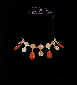 Rainbow Jasper Coin Necklace – handmade necklace crystal jewelry by Laurel Street Shop