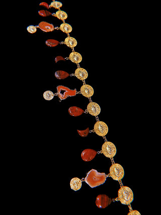 Sunset Agate Charm Belt
