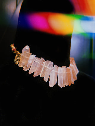 Rose Quartz Crystal Necklace