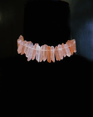 Rose Quartz Crystal Necklace