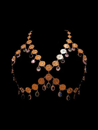 Royal Coin Bra – handmade bra & top crystal jewelry by Laurel Street Shop