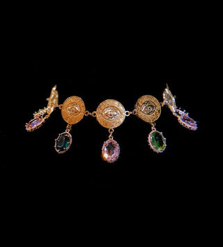 Royal Coin Collar Necklace – handmade necklace crystal jewelry by Laurel Street Shop