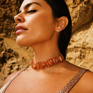 Sunset Quartz Choker