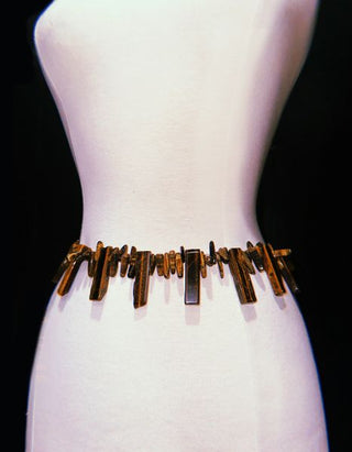 Tiger's Eye Crystal Healing Belt – handmade belt crystal jewelry by Laurel Street Shop
