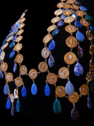 Multi-stone Coin Bra