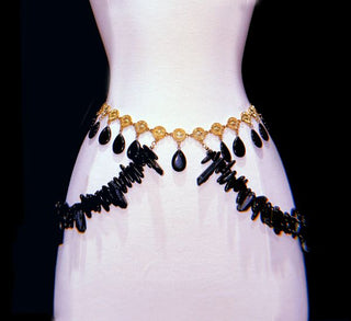 Tourmaline Manifestation Belt – handmade belt crystal jewelry by Laurel Street Shop