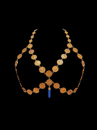 Turquoise Pendant Bra – handmade bra & top crystal jewelry by Laurel Street Shop