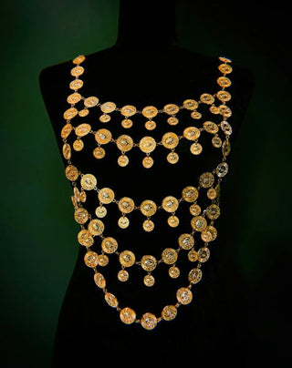 Lakshmi Coin Body Chain – handmade body chain crystal jewelry by Laurel Street Shop